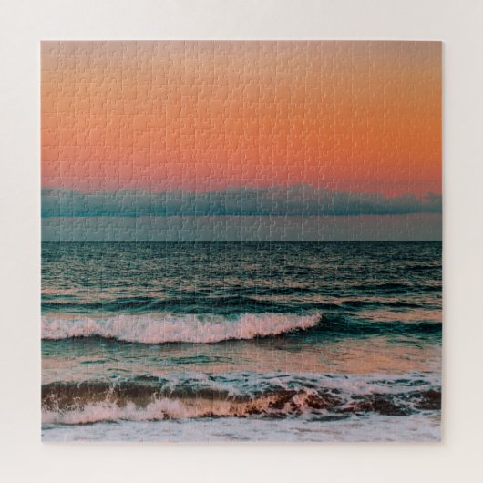 Sonnenuntergang über Meer Puzzle (Vertikal)