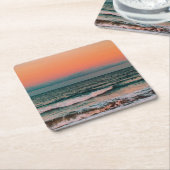 Sonnenuntergang über Meer Rechteckiger Pappuntersetzer (angewinkelt)