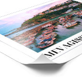 Sonnenuntergang über Mevagissey, Cornwall Fotodruck (Ecke)