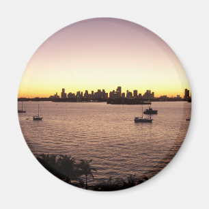 Sonnenuntergang über Miami Magnet