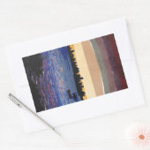 Sonnenuntergang über Miami Rechteckiger Aufkleber (Umschlag)