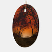 Sonnenuntergang über Michiganseedünen Keramikornament (Links)