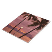 Sonnenuntergang über Moorea vom Sofitel Maeva Beac Fliese (Seite)