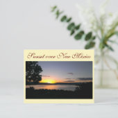 Sonnenuntergang über New Mexiko Postkarte (Stehend Vorderseite)