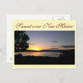 Sonnenuntergang über New Mexiko Postkarte (Vorne/Hinten)