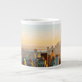Sonnenuntergang über New York Jumbo-Tasse (Vorderseite)