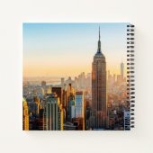 Sonnenuntergang über New York Notizblock (Rückseite)