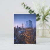 Sonnenuntergang über New York Postkarte (Stehend Vorderseite)