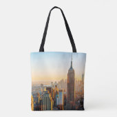 Sonnenuntergang über New York Tasche (Rückseite)