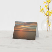 Sonnenuntergang über Ozean Karte (Gelbe Blume)