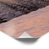 Sonnenuntergang über Park mit einem kleinen eisige Poster (Ecke)