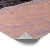 Sonnenuntergang über Park mit einem kleinen eisige Poster (Ecke)