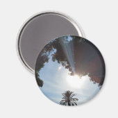 Sonnenuntergang über Parkanlage Magnet (Vorderseite/Rückseite)