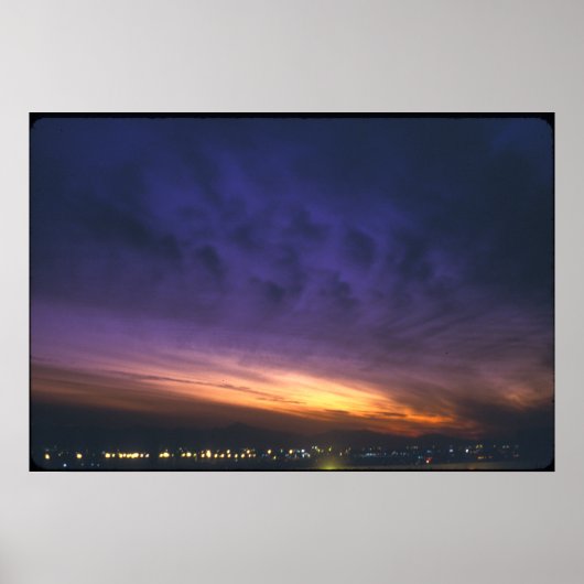Sonnenuntergang über Phoenix Poster (Vorne)