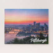 Sonnenuntergang über Pittsburgh, Pennsylvania Puzzle (Horizontal)