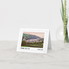 Sonnenuntergang über Port Isaac, Cornwall Feiertagskarte