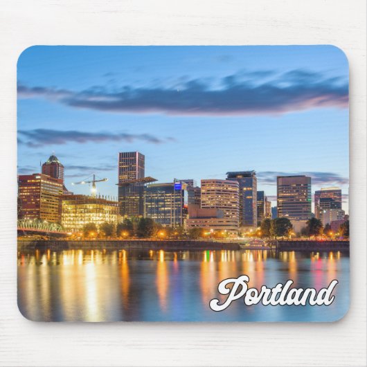 Sonnenuntergang über Portland, Oregon Mousepad (Vorne)