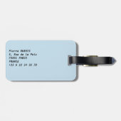 Sonnenuntergang über Replik der Freiheitsstatue in Gepäckanhänger (Rückseite horizontal)