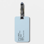 Sonnenuntergang über Replik der Freiheitsstatue in Gepäckanhänger (Rückseite vertikal)