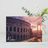 Sonnenuntergang über Rom Kolosseum (Stehend Vorderseite)
