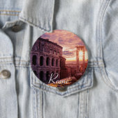 Sonnenuntergang über Rom Kolosseum Button (Beispiel)