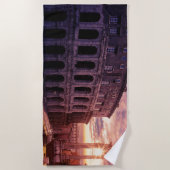 Sonnenuntergang über Rom Kolosseum in Rom Strandtuch (Vorderseite)