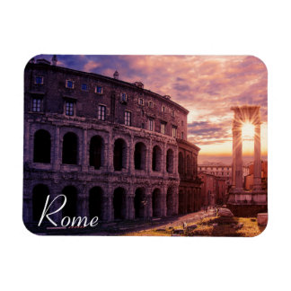Sonnenuntergang über Rom Kolosseum Magnet