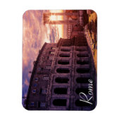 Sonnenuntergang über Rom Kolosseum Magnet (Vertikal)