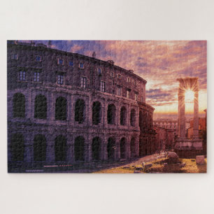 Sonnenuntergang über Rom Kolosseum Puzzle