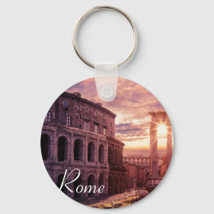 Sonnenuntergang über Rom Kolosseum Schlüsselanhänger