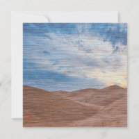 Sonnenuntergang über Sanddünen auf Holzkorn Foto