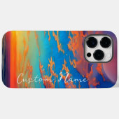 Sonnenuntergang über schönem blauem Meerwasser Case-Mate iPhone Hülle (Rückseite (Horizontal))