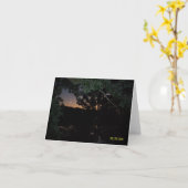 Sonnenuntergang über See im Forestsee, Minnesota Karte (Gelbe Blume)