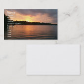 Sonnenuntergang über See Marion - Visitenkarte (Vorne/Hinten)