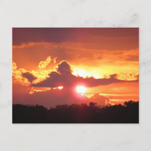 Sonnenuntergang über St. Augustine, Florida Feiertagspostkarte