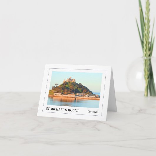 Sonnenuntergang über St. Michael's Mount, Cornwall Karte (Vorderseite)