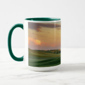 Sonnenuntergang über Staat der Weizen-Feld-| Tasse (Links)