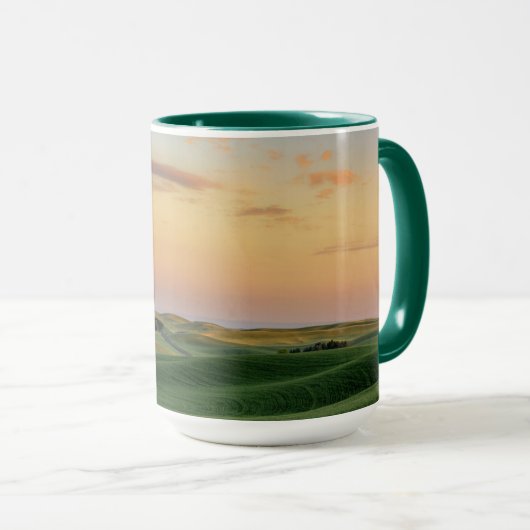 Sonnenuntergang über Staat der Weizen-Feld-| Tasse (VorderseiteRechts)