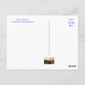 Sonnenuntergang über Strand Cape Cod MA Postkarte (Rückseite)