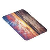 Sonnenuntergang über Strand und Meer Magnet (Rechte Seite)