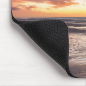 Sonnenuntergang über Strand und Meer Mousepad (Ecke)