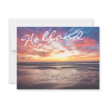 Sonnenuntergang über Strand und Meer