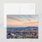 Sonnenuntergang über Tiflis Postkarte (Vorne/Hinten)