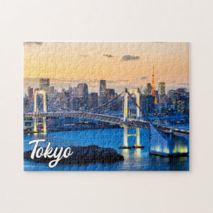 Sonnenuntergang über Tokio, Japan Puzzle