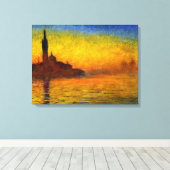 Sonnenuntergang über Venedig von Claude Monet Canv Leinwanddruck (Insitu (Holzboden))
