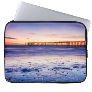 Sonnenuntergang über Ventura Pier und Strand Laptopschutzhülle