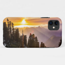 Sonnenuntergang über Wald Case-Mate iPhone Hülle