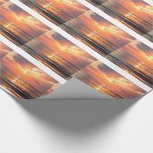 Sonnenuntergang über Wasser Geschenkpapier (Ecke)