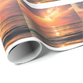 Sonnenuntergang über Wasser Geschenkpapier (Rolleneckpunkt)