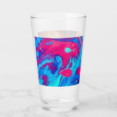 Sonnenuntergang über Wasser Glas (Rückseite)